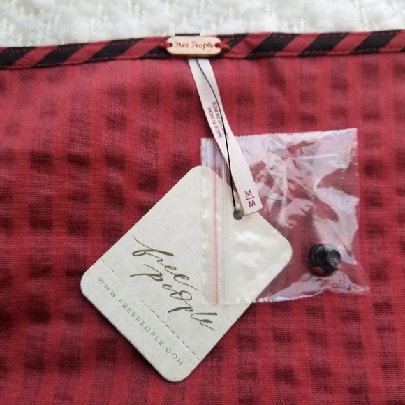 Free People Caroline stripe long sleeve top size M - Picture 8 of 11